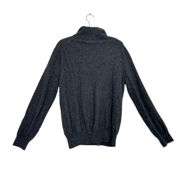 Banana Republic Men's Italian Wool Diagonal Stripe Sweater Jacket in Gray - Sz L - Picture 4 of 8